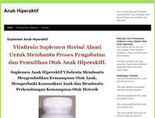 Tablet Screenshot of anakhiperaktif.com
